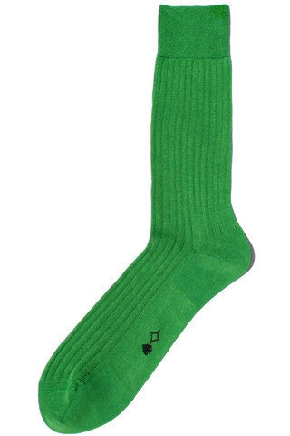 Ribbed Apple Green Egyptian Cotton