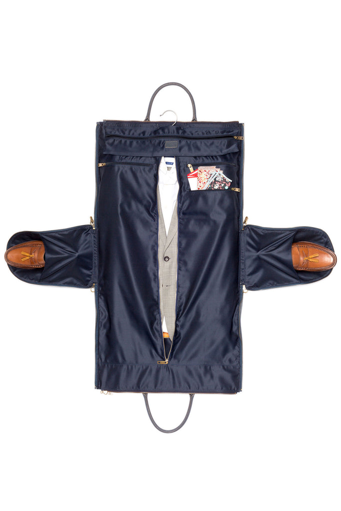 Blue Saffiano Leather Bag