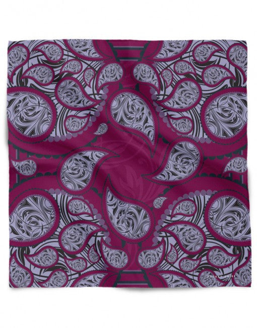 Pocket Square Paisley Dragonfruit