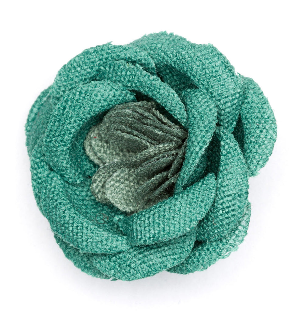 Lapel Flower Evergreen Small Fabric