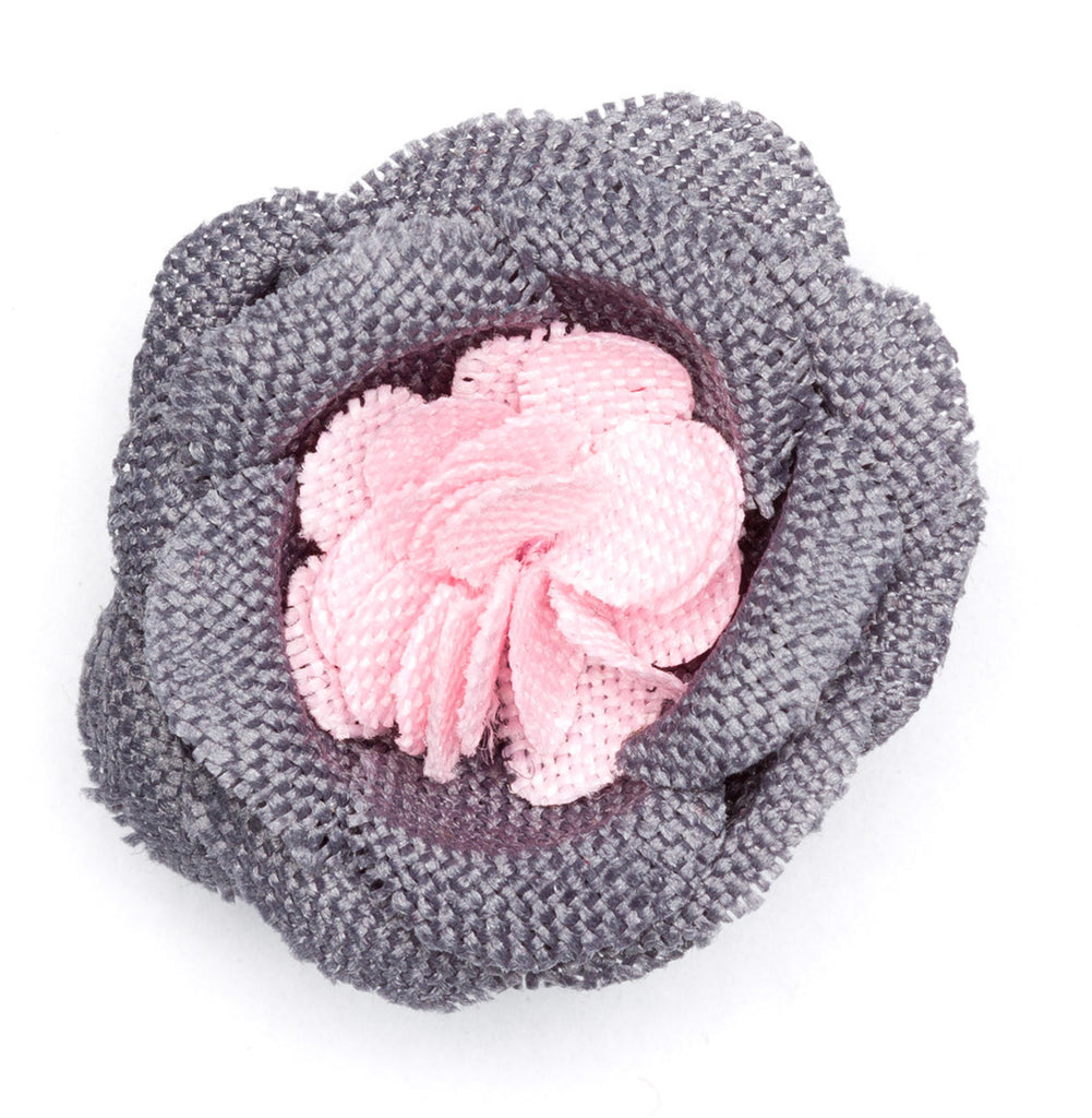 Lapel Flower Pink Ink Small Fabric
