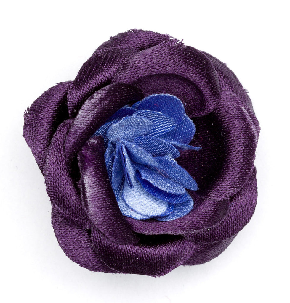 Lapel Flower Vulcan Small Satin
