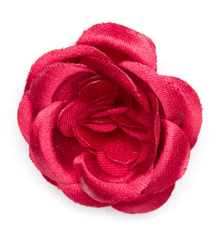 Lapel Flower Hot Fire Small Satin