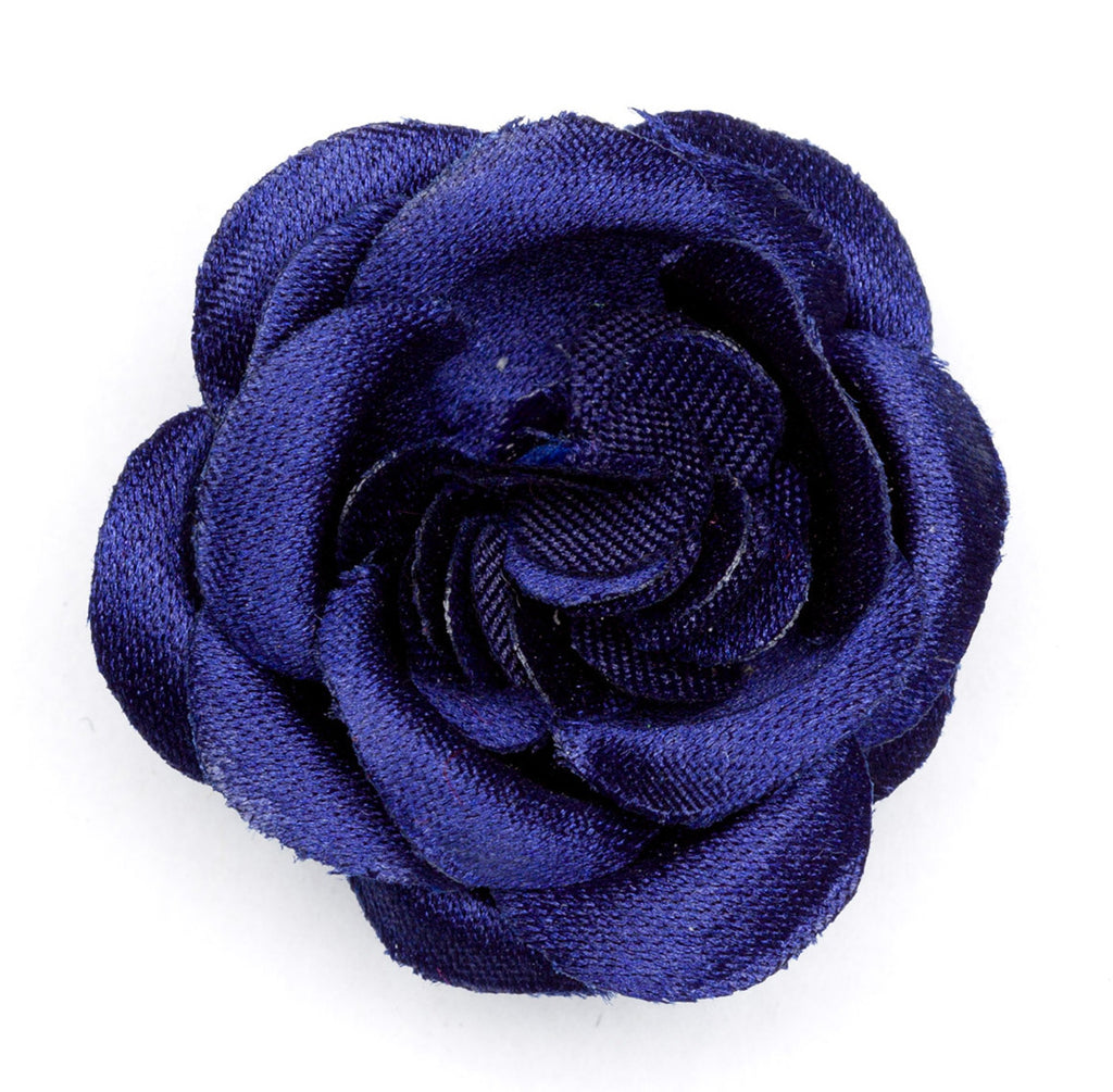 Lapel Flower Rain Small Satin