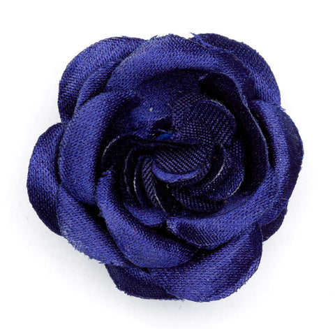 Lapel Flower Rain Small Satin