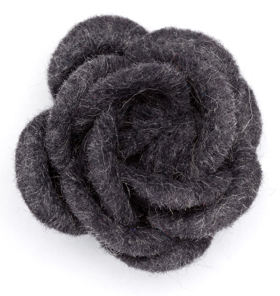 Lapel Flower Rivirera Stone Large Wool