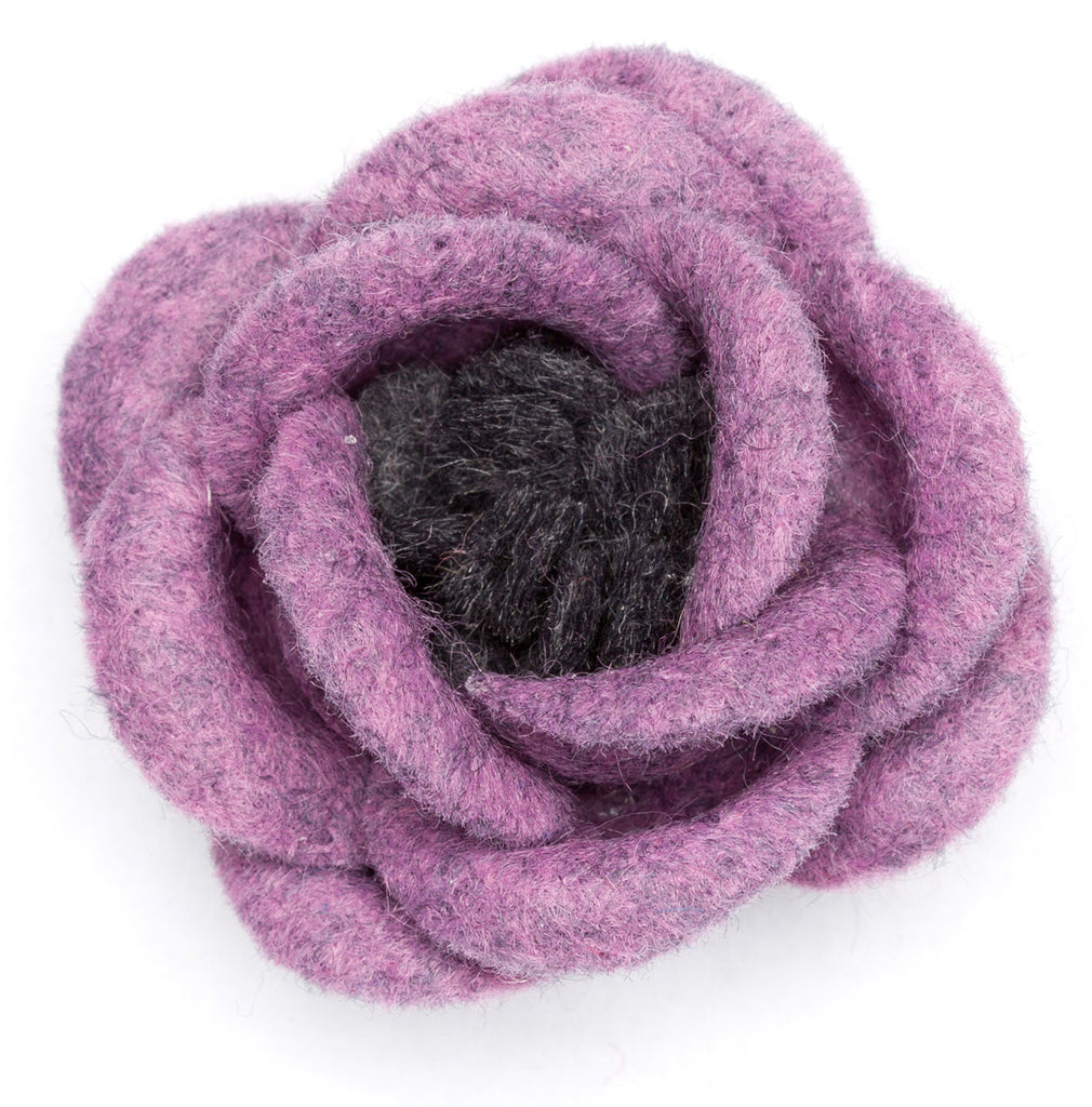 Lapel Flower Rosy Barb Large Wool