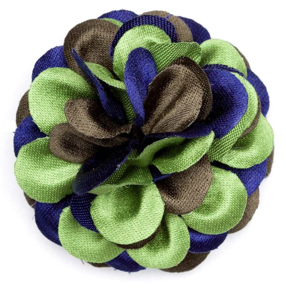 Lapel Flower Spruce Large Fabric