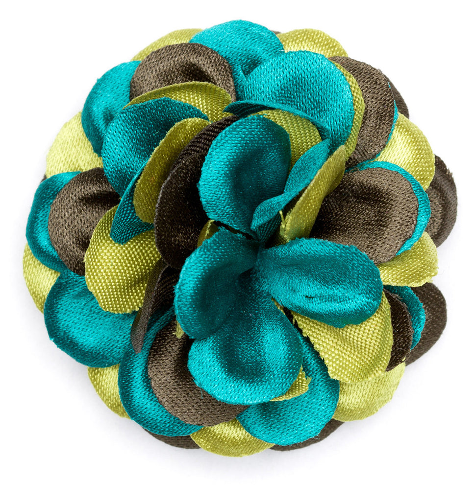 Lapel Flower Fern Large Fabric