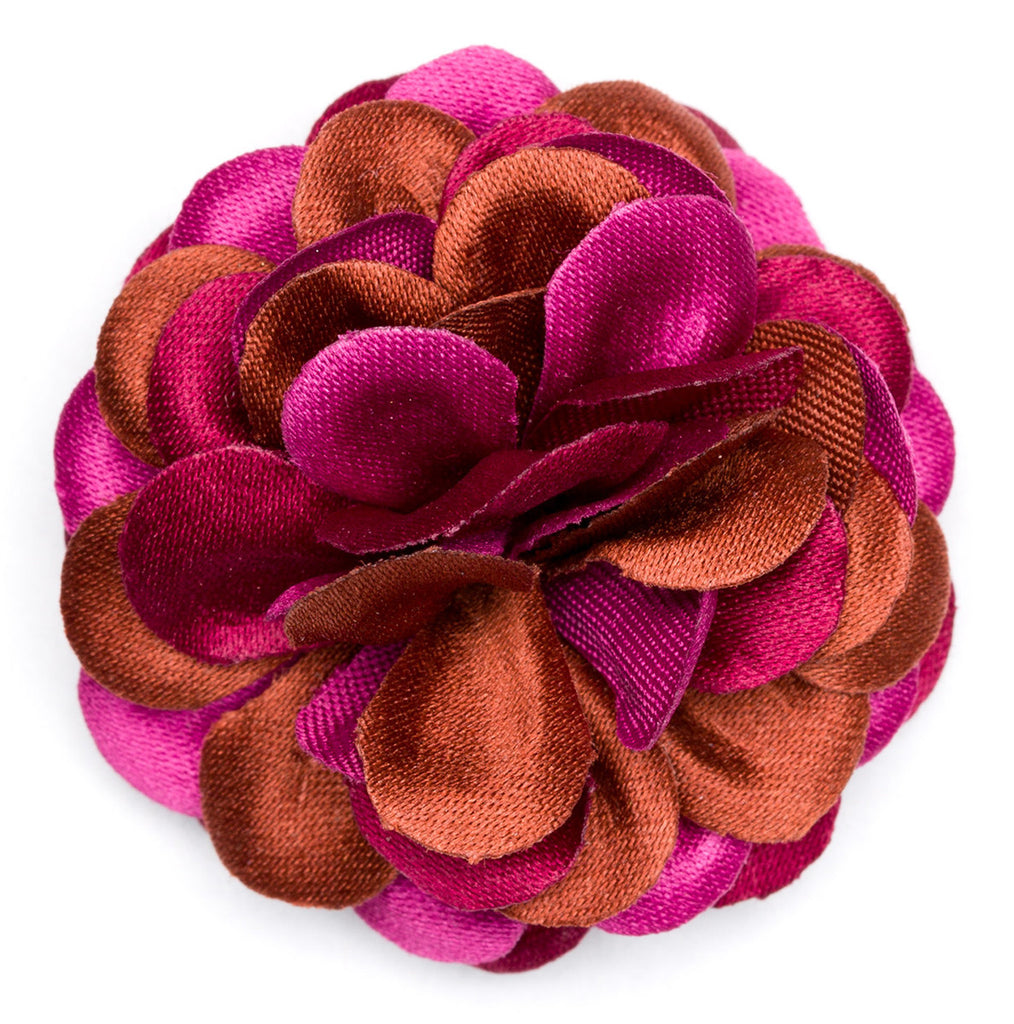 Lapel Flower Birch Large Fabric