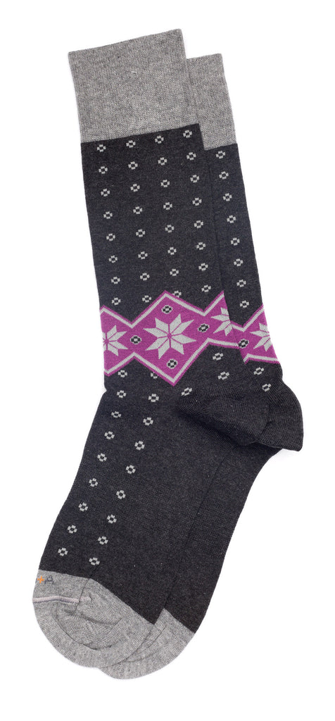 Polka Dot Purple Dylan Mid-Calf