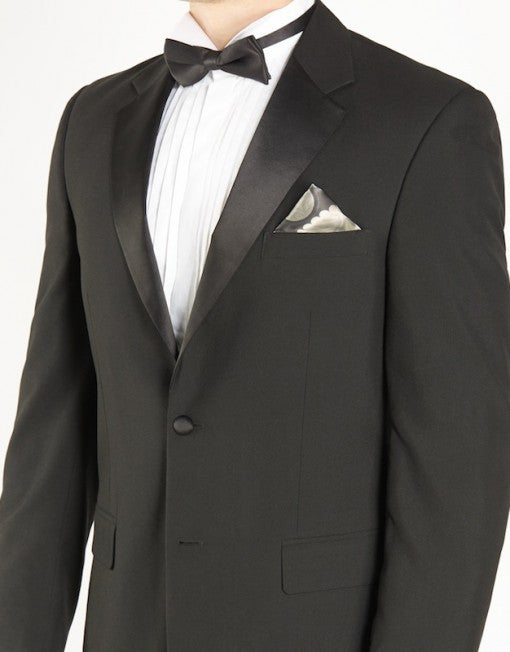 Pocket Square Paisley Ghost