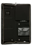 Saffiano Leather Accessories Travel Case Black
