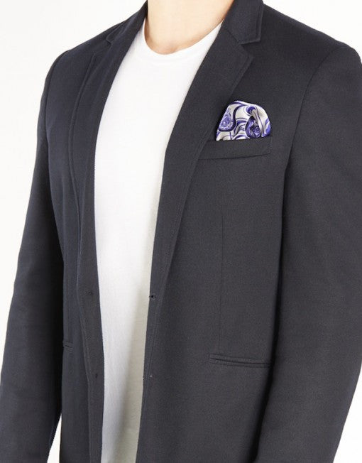 Pocket Square Paisley Midnight