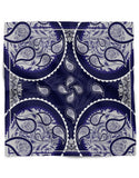 Pocket Square Paisley Midnight