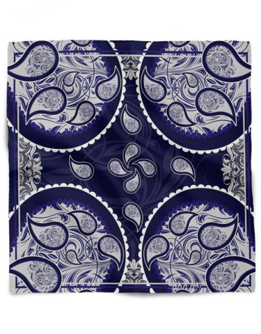 Pocket Square Paisley Midnight