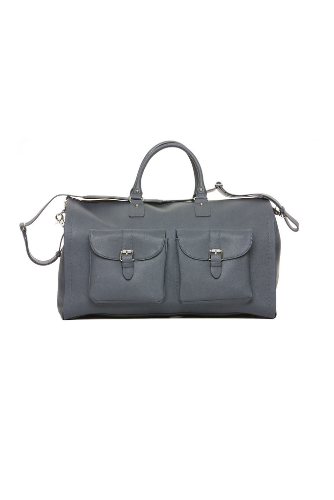 Blue Saffiano Leather Bag
