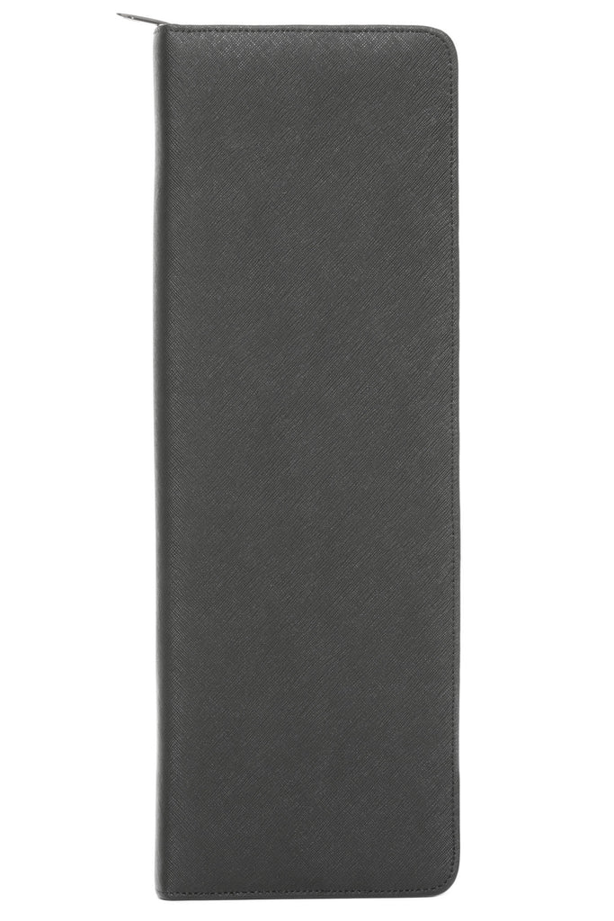 Saffiano Leather Accessories Travel Case Black