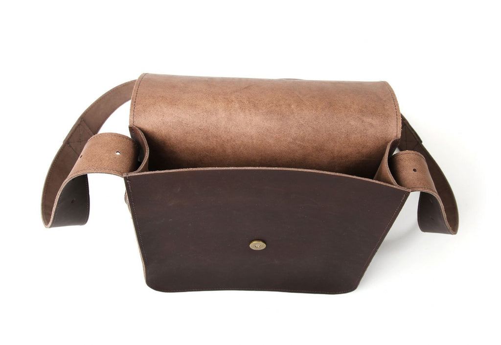 Leather Man Bag - Buffalo Brown