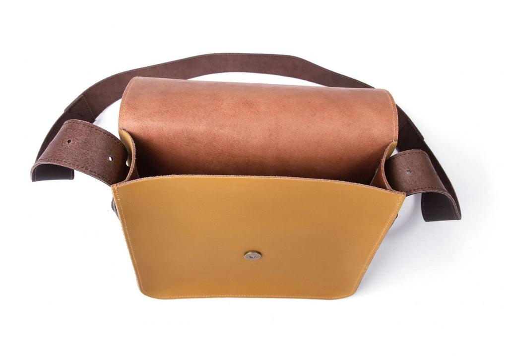 Leather Man Bag - Mean as Mustard