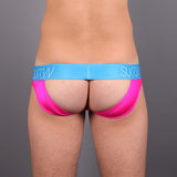 Sukrew Full V Brief Neon Pink Jamie