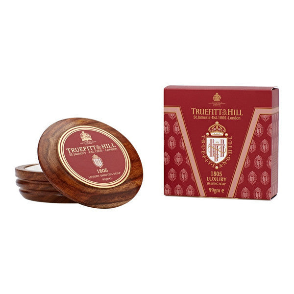 Luxury 1805 Shaving Soap in Wooden Bowl